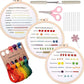 3-In-1 Embroidery Starter Kit For Beginners DIY Stitch Practice Sampler With English Instructions