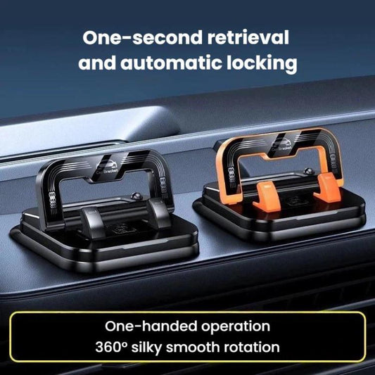 L511 2 In 1 Car Phone Holder With Number Plate Anti-Shake Center Console Navigation Mount