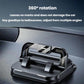 Car phone holder with 360° rotating mount and dual side grips