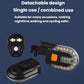Detachable bike turn signal taillight kit with remote control and snap-on base mount