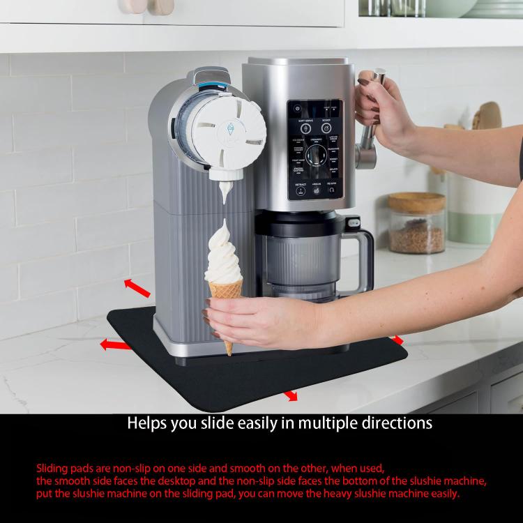 Slushie Machine Dual-Side Non-Slip Rubber Moving Pad, For Ninja NC701