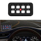 Car Modified Spotlight Control Switch Assembly Panel Button Switch, 6 Gang, 8 Gang