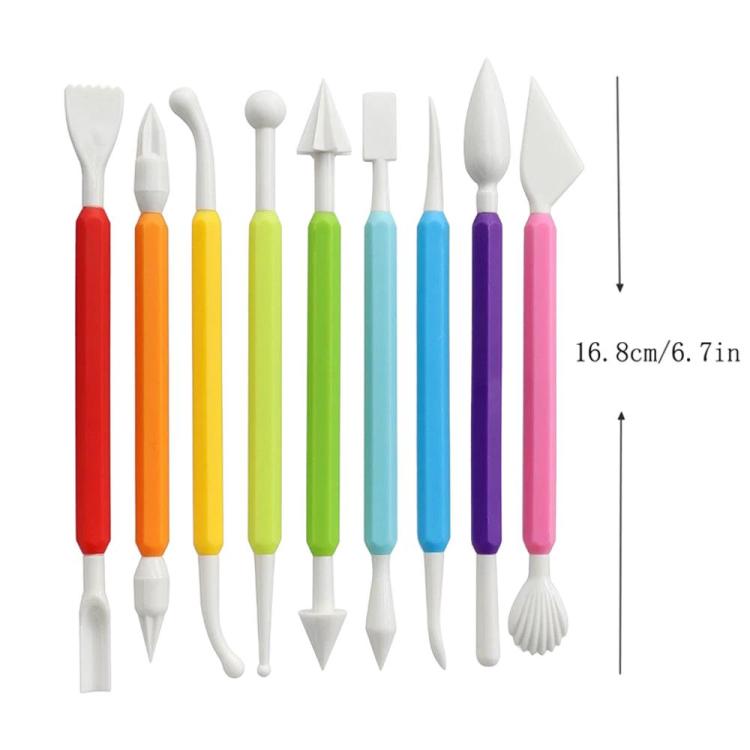 Pottery Tool Stone Clay Sculpting & Embossing Pen DIY Hook Line Pen, 16pcs