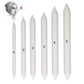 Numbered white paper blending sticks with pointed tips, sketching tool set