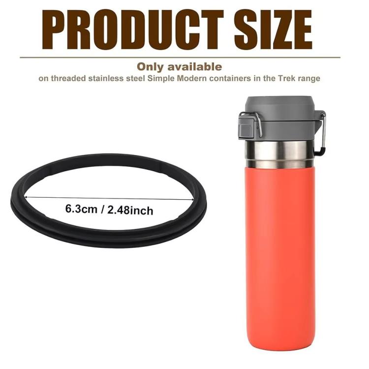 For Stanley Quick Flip Go Bottle 24-36oz 6pcs Seal Gasket Leak-Proof Silicone Ring