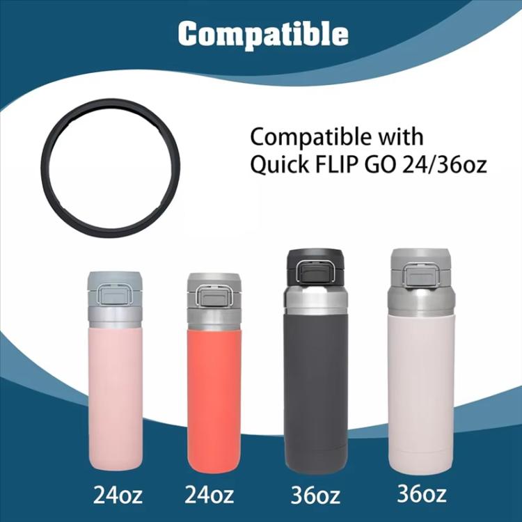 For Stanley Quick Flip Go Bottle 24-36oz 6pcs Seal Gasket Leak-Proof Silicone Ring