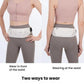 White waist pack worn at the front or waist with adjustable belt and zip pocket