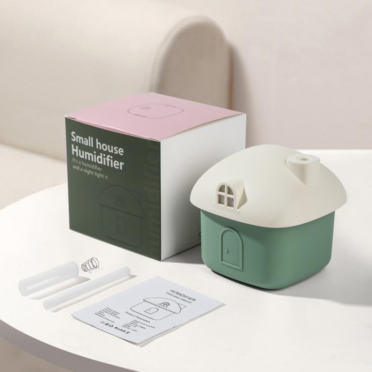 Little House Shape Mini Desktop Humidifier USB Silent Humidifier With Colorful Lights