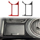 Right-hand drive cupholder frame sticker set: red and black carbon-fiber inserts