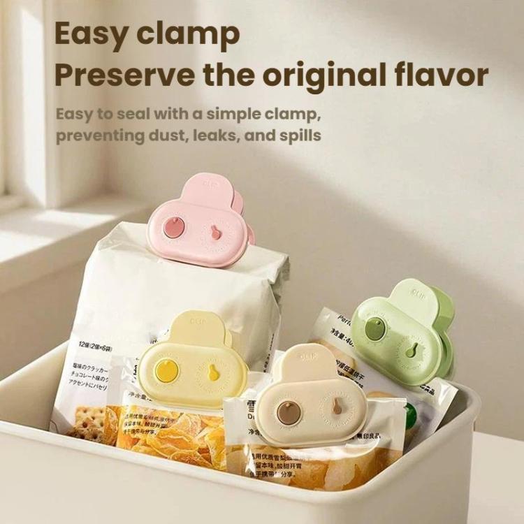 Pastel magnetic refrigerator sealing clip with date ring dial for sealing food bags