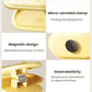 Magnetic sealing clip with micro-serrated clamp and date-ring dial for fridge storage