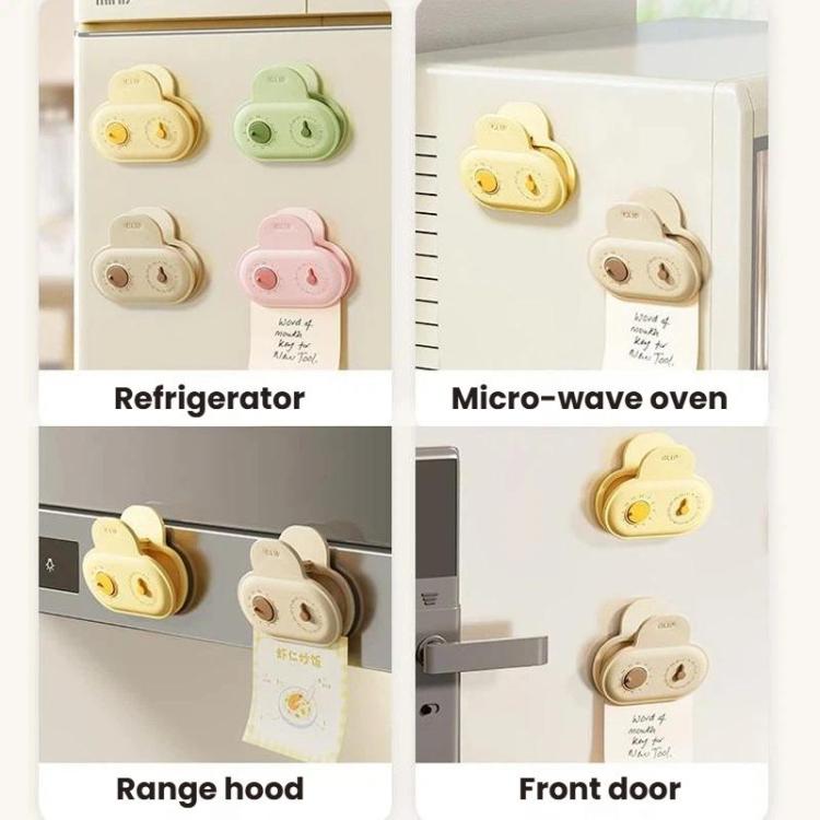 Color set of magnetic refrigerator sealing clips with date-ring dials