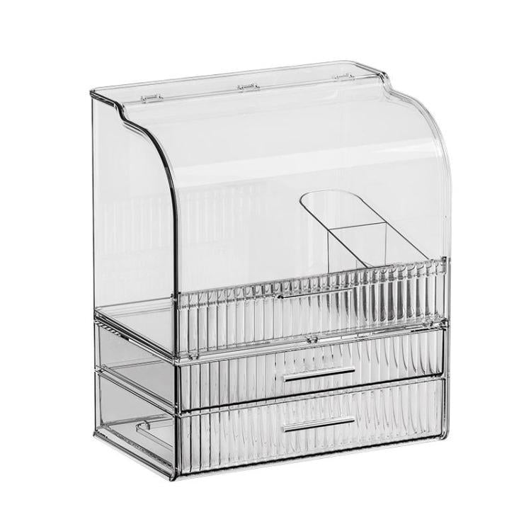 Cosmetic Storage Box With Lid Large Capacity Drawer-Type Desktop Organizer
