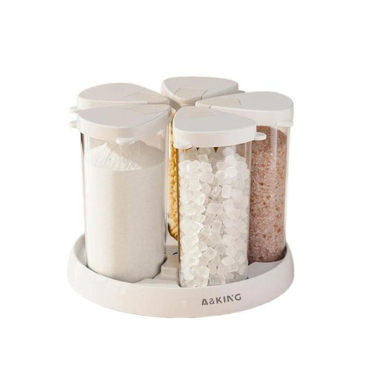Rotatable Dustproof & Moistureproof Cereal Can Household Kitchen Coffee Bean Storage Container