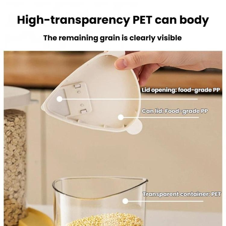 Rotatable Dustproof & Moistureproof Cereal Can Household Kitchen Coffee Bean Storage Container