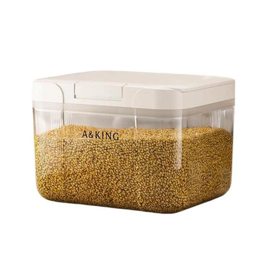 Press Flip Lid Rice Bucket For Home Kitchen Insect-Proof & Moisture-Proof Cereal Storage Container, 2.9L, 5L, 10L, 15L