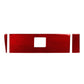 Red carbon-fiber look interior panel sticker set, 3-piece passenger side (LHD).