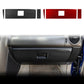 3-piece interior panel sticker set with black and red carbon-fiber look panels.