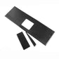 Black carbon-fiber look interior panel sticker set, including three cut pieces (LHD).