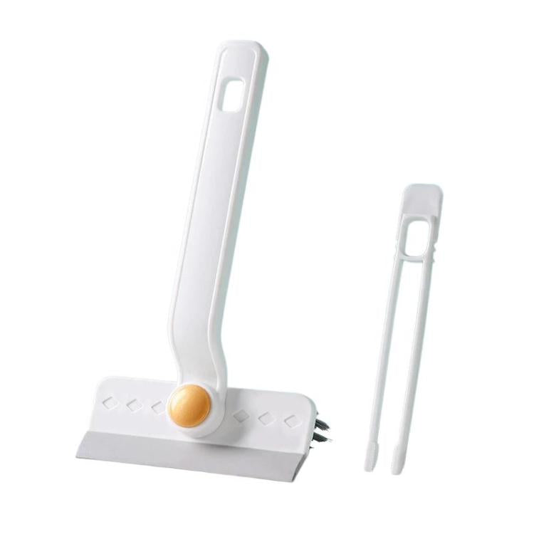 Multifunctional Rotatable Gap Cleaning Brush Glass Scraper For Bathroom Window Floor