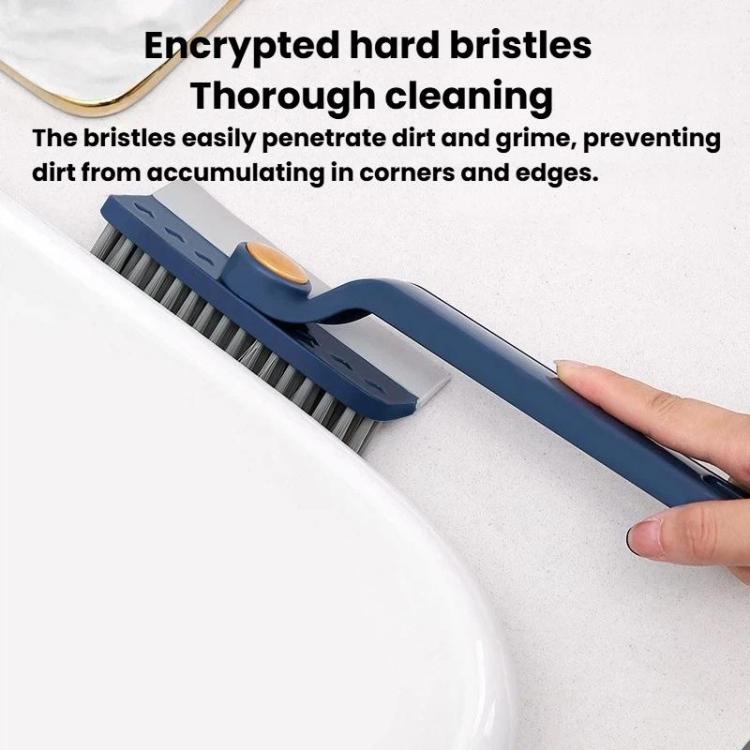 Multifunctional Rotatable Gap Cleaning Brush Glass Scraper For Bathroom Window Floor