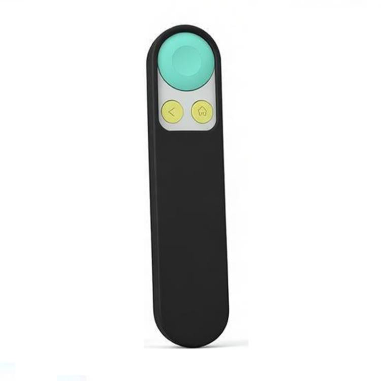 Black silicone remote controller case with button panel and round top cutout