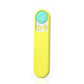 Yellow silicone remote controller case with button panel and round top cutout
