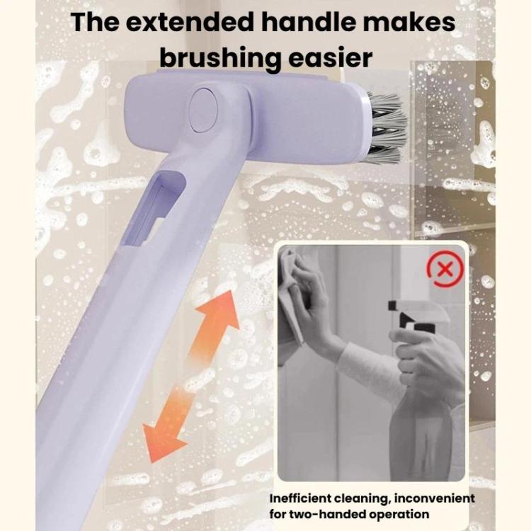 Multifunctional Liquid Spray Gap Stiff Brush Bathroom Tile Cleaning Brush