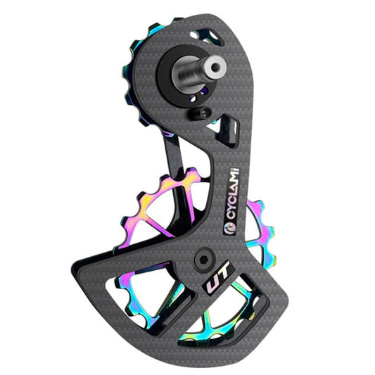 CYCLAMi Shifter Carbon Fiber Road Bike Ceramic Rear Derailleur Large Pulley, For Shimano 8000 / 8020 / 8050 / 8070 / 8170 / 9100 / 9150 / 9170, For Shimano R7000, For Shimano 5800 / 5700, For Shimano 6800 / 6870 / 9000 / 9070