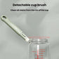 Multifunctional Straight Handle Silicone Bottle Brush Portable Water Cup Cleaning Brush Set