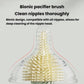 Multifunctional Straight Handle Silicone Bottle Brush Portable Water Cup Cleaning Brush Set