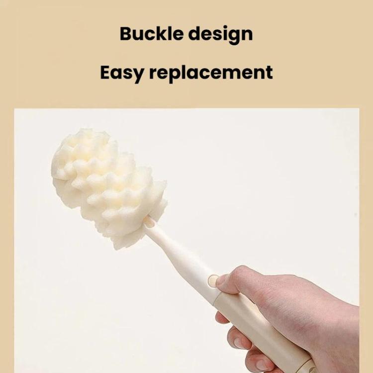 Multifunctional Straight Handle Sponge Bottle Brush Cup Cleaning Brush Set