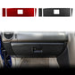 3-piece carbon-fiber patterned interior panel sticker set, red and black pieces