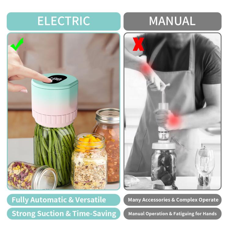 Electric Mason Container Vacuum Sealing Machine
