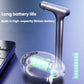 Grey water dispenser pump with illuminated battery indicator on the base