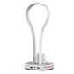 White charging dock with RGB base lights and tall headset stand