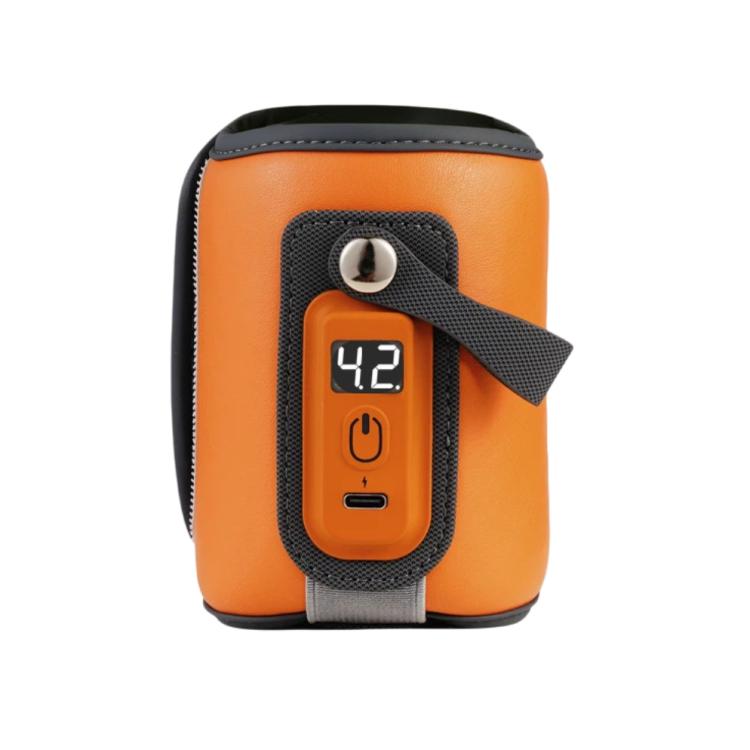 Portable Baby Bottle Heating & Insulating Sleeve with Digital Display USB-C Powered, 5 Adjustable Temperature Settings