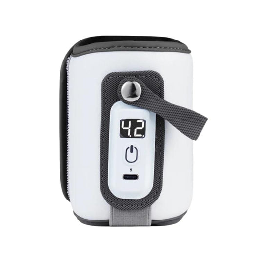 Portable Baby Bottle Heating & Insulating Sleeve with Digital Display USB-C Powered, 5 Adjustable Temperature Settings