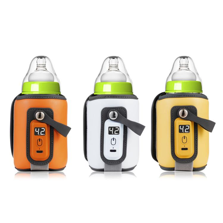 Portable Baby Bottle Heating & Insulating Sleeve with Digital Display USB-C Powered, 5 Adjustable Temperature Settings