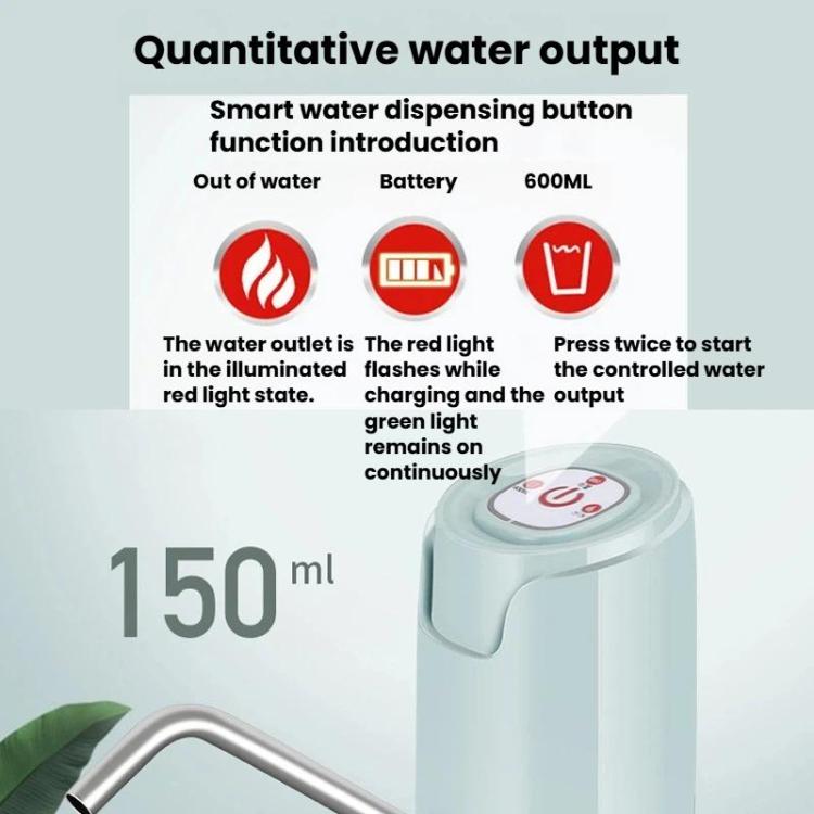 Smart Quantitative Water Dispenser For Bottled Water Rechargeable Automatic Water Pump