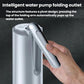 Portable electric water pump with hand pressing folding outlet