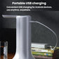 Portable electric water pump with USB charging cable connected
