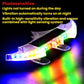 Solar-powered rear wing light flashing LEDs in multicolor; bat-shaped panel