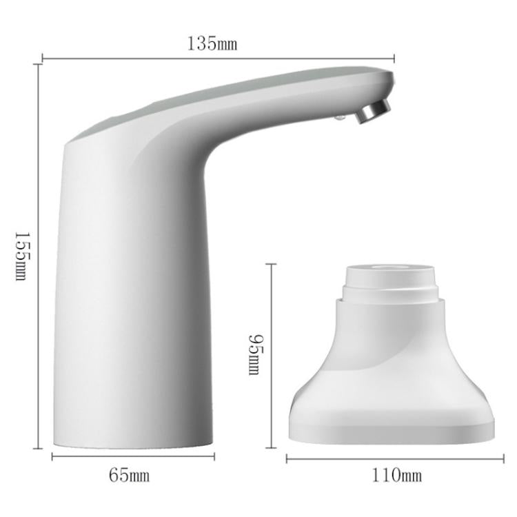 Touch Control Electric Water Pump For Bottled Water Portable Rechargeable Water Dispenser, No Base, With Base