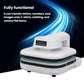 White fully automatic heat press with hinged platen and digital control screen
