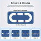 Dining Table Rotatable Serving Tray Portable Rotating Dinner Plate For Gathering, 8 Plates, 6 Plates, 4 Plates, 2 Plates + 2 Boards