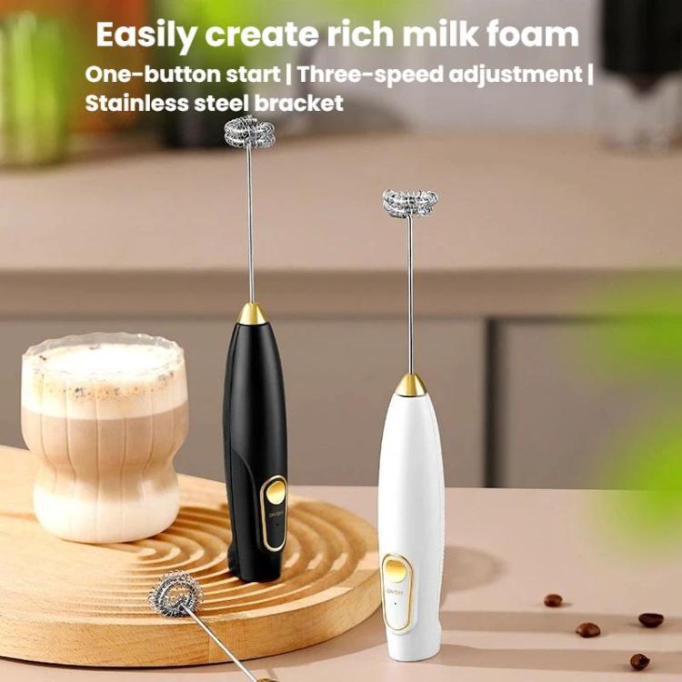 Electric Milk Frother & Coffee Mixer Wireless Handheld Mini Egg Whisk For Home