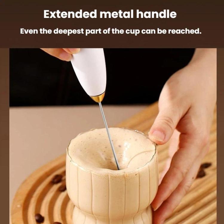 Electric Milk Frother & Coffee Mixer Wireless Handheld Mini Egg Whisk For Home