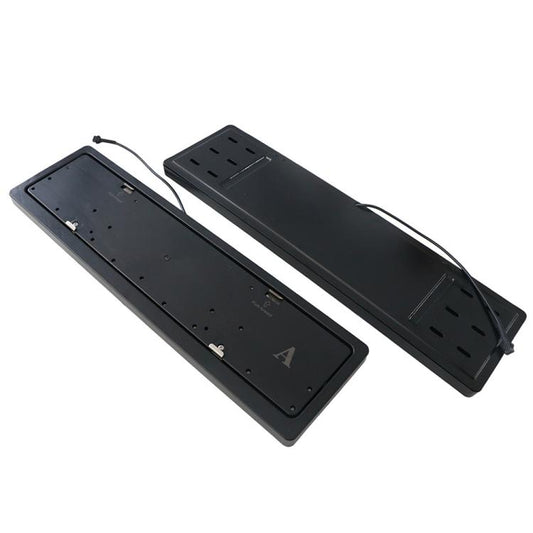 European-Standard Electric Vehicle License Plate Flip Frame Modification, Single Plate, Double Plate