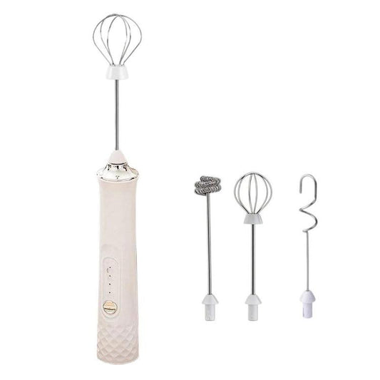 Wireless Mini Electric Milk Frother For Home Handheld Egg & Cream Whisk, R-3 White, R-3 Black, R-4 White, R-4 Black